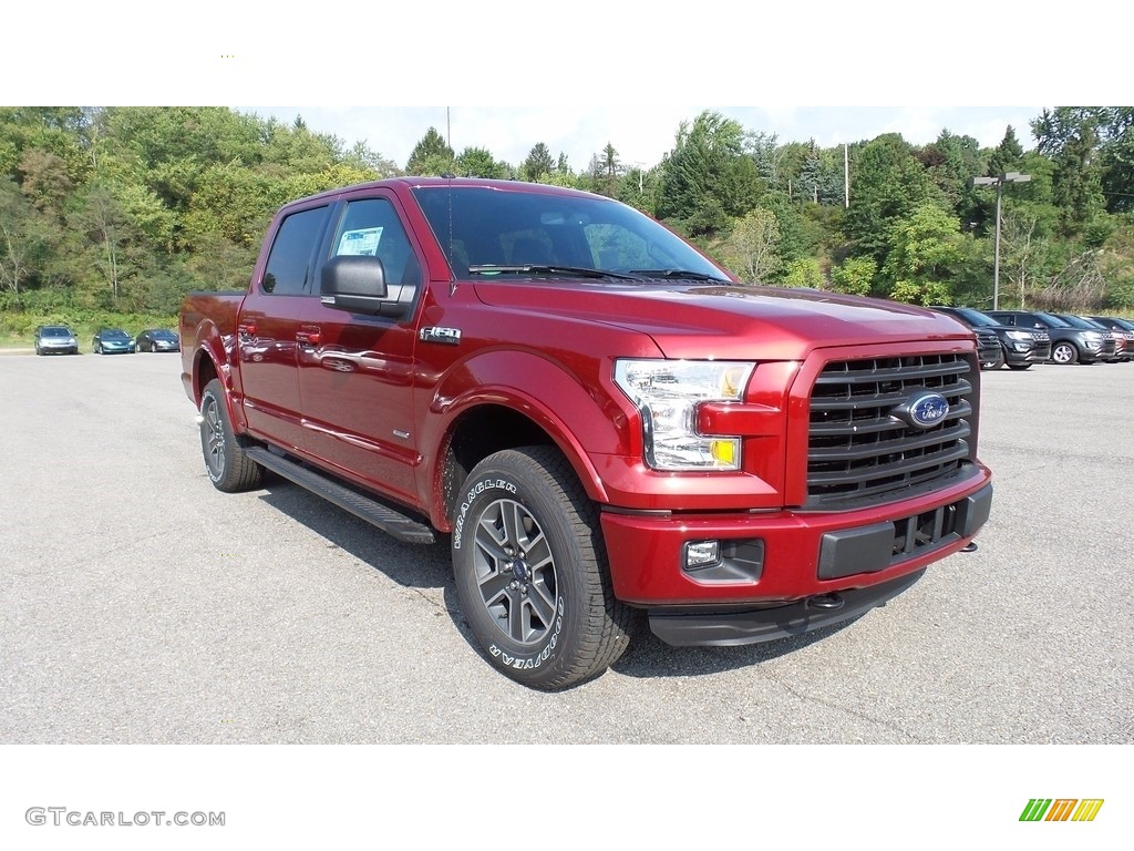 2016 F150 XLT SuperCrew 4x4 - Ruby Red / Black photo #4