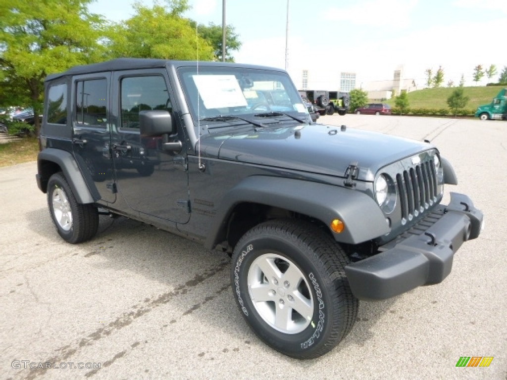 2016 Wrangler Unlimited Sport 4x4 - Rhino / Black photo #11