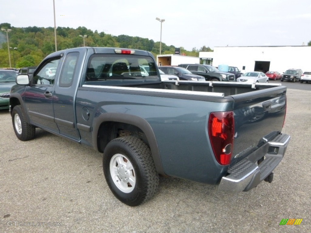 2007 Colorado LT Extended Cab 4x4 - Blue Granite Metallic / Medium Pewter photo #4