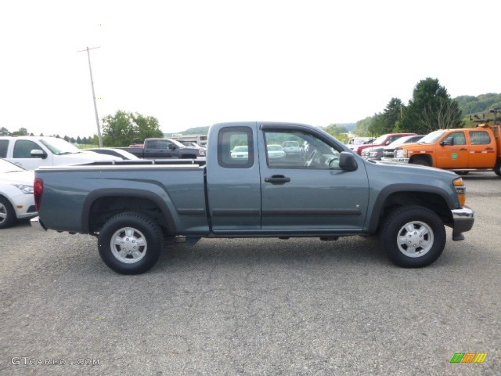 2007 Colorado LT Extended Cab 4x4 - Blue Granite Metallic / Medium Pewter photo #7