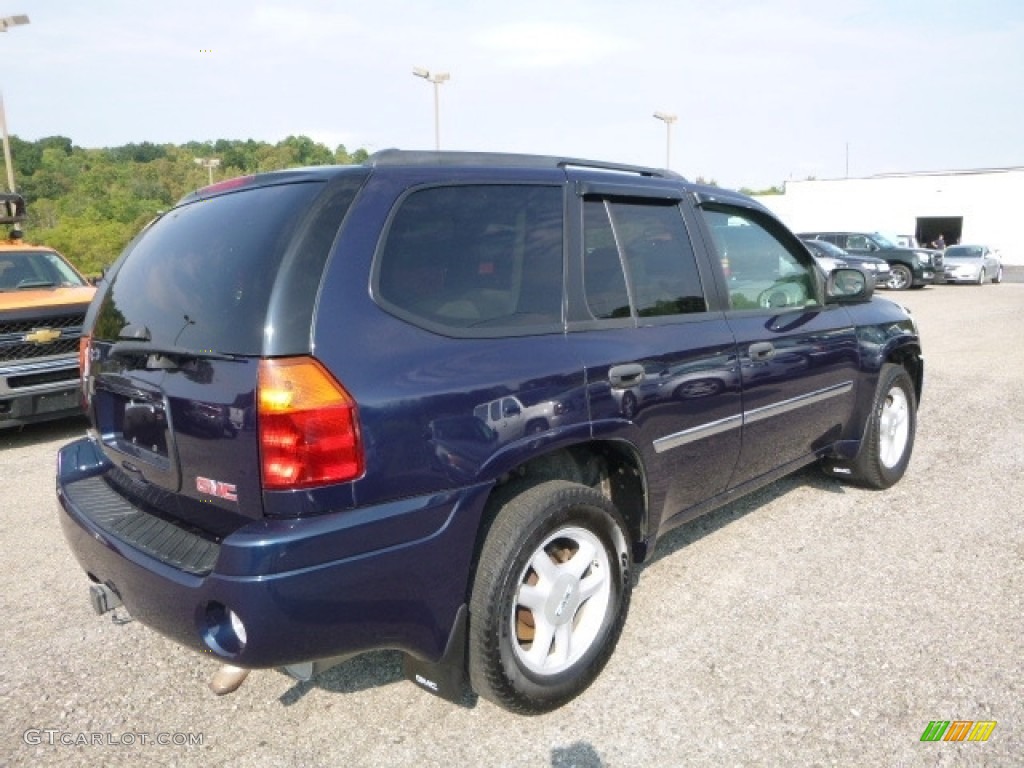 2007 Envoy SLE 4x4 - Midnight Blue Metallic / Light Gray photo #7