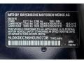 A89: Imperial Blue Metallic 2017 BMW X5 xDrive35i Color Code