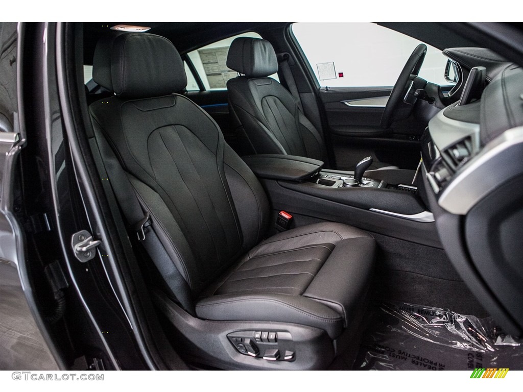 Black Interior 2017 BMW X6 sDrive35i Photo #115547756