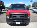 2011 Vermillion Red Ford E Series Van E350 XL Extended Passenger  photo #7