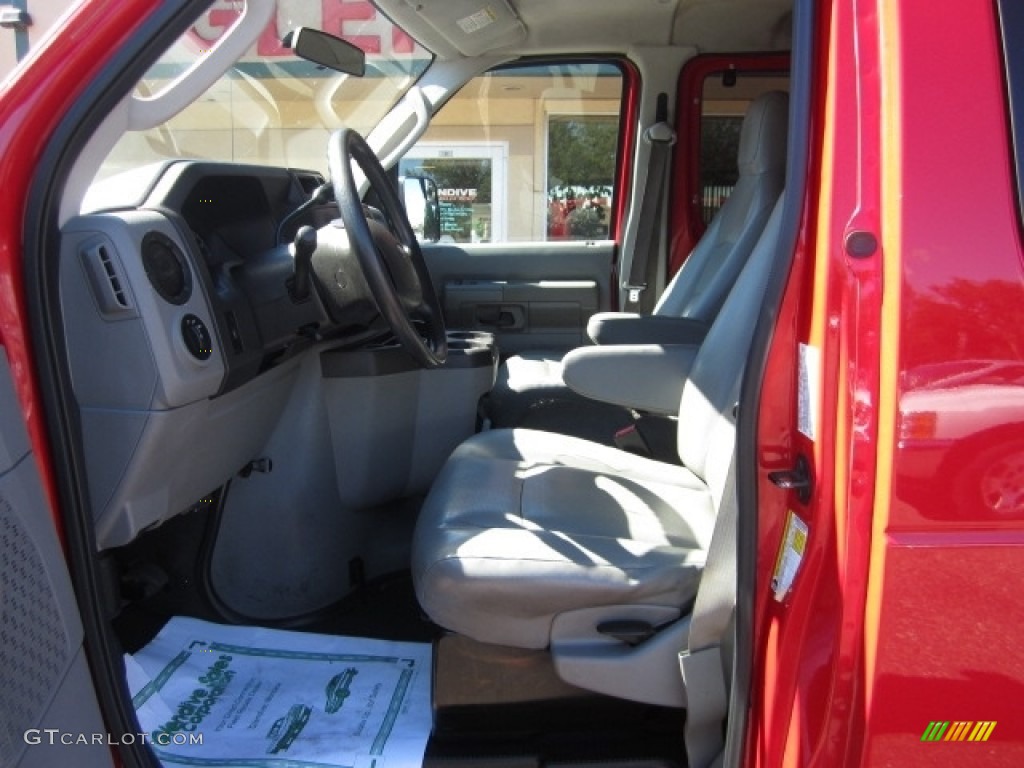 2011 E Series Van E350 XL Extended Passenger - Vermillion Red / Medium Flint photo #10