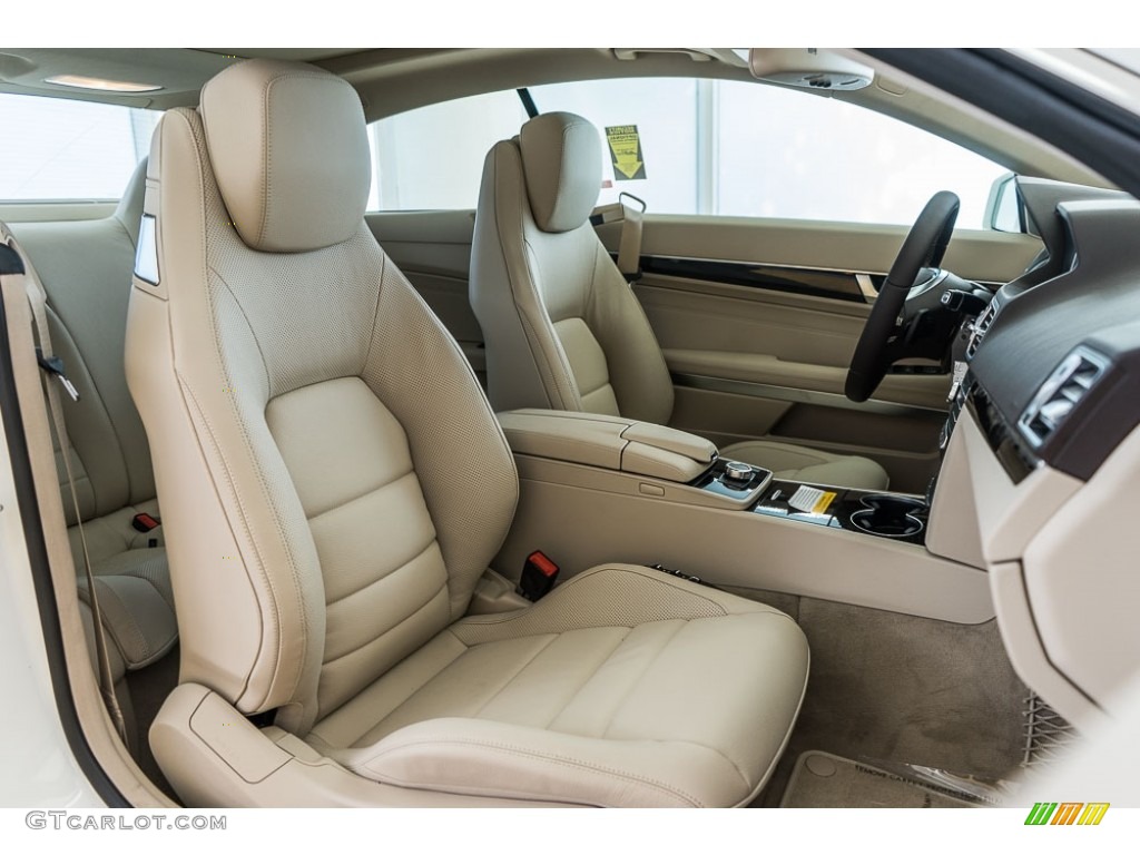 Silk Beige/Espresso Brown Interior 2017 Mercedes-Benz E 400 Coupe Photo #115550897