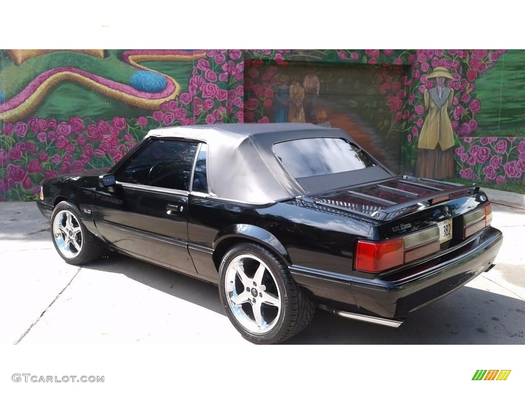 1993 Mustang LX Convertible - Black / Grey photo #15