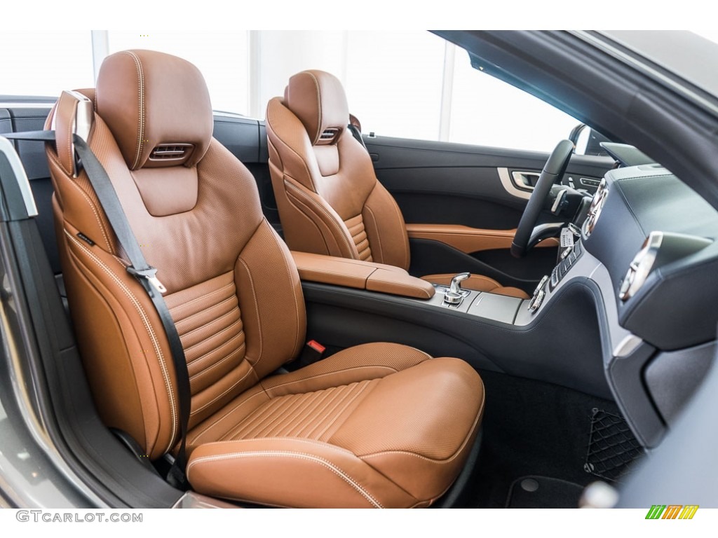 Saddle Brown/Black Interior 2017 Mercedes-Benz SL 550 Roadster Photo #115552121