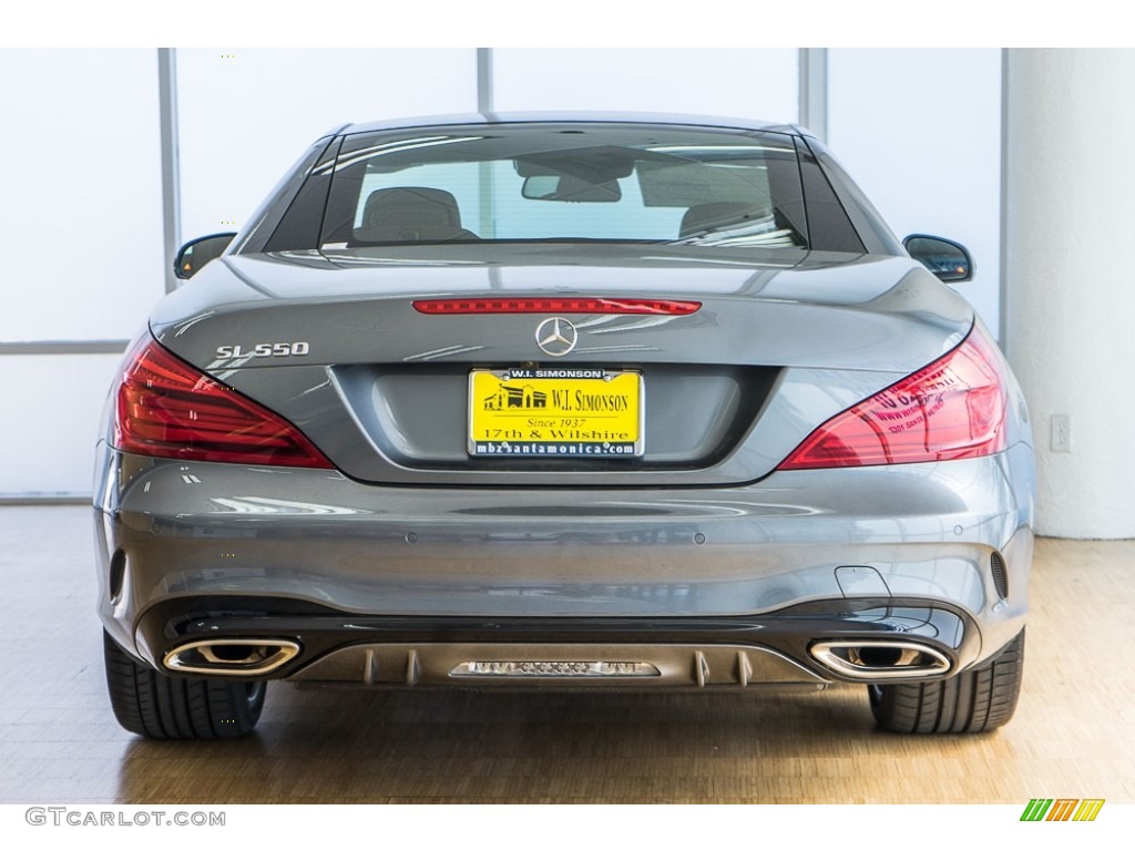 2017 SL 550 Roadster - Selenite Grey Metallic / Saddle Brown/Black photo #4