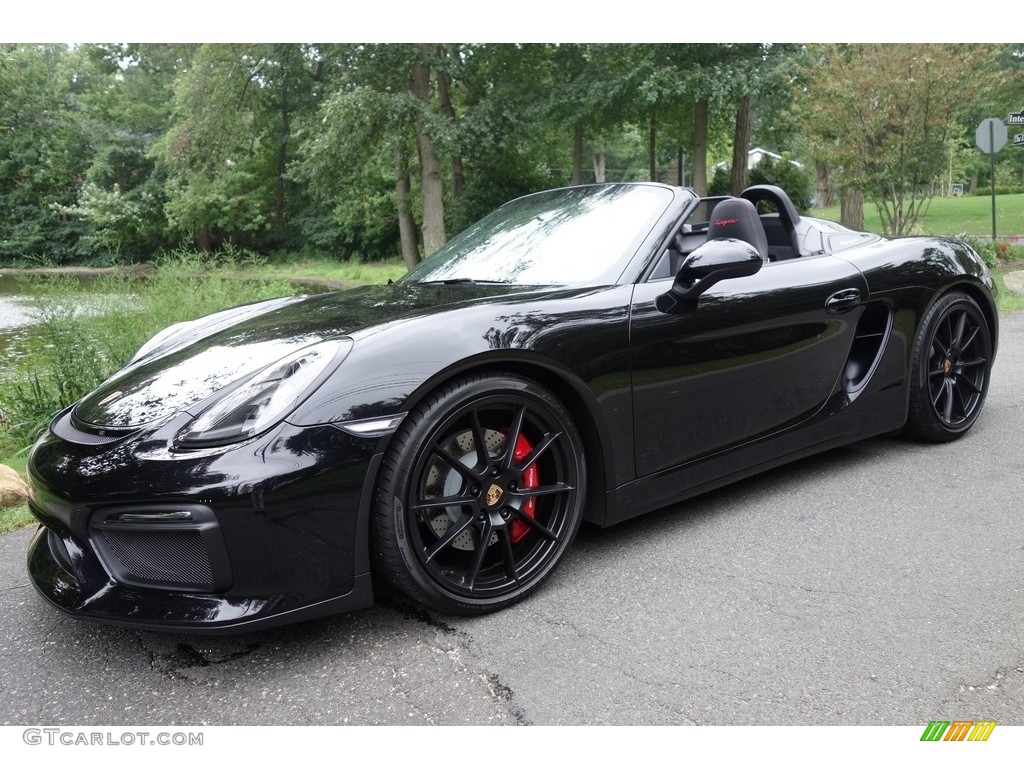 Black 2016 Porsche Boxster Spyder Exterior Photo #115555409