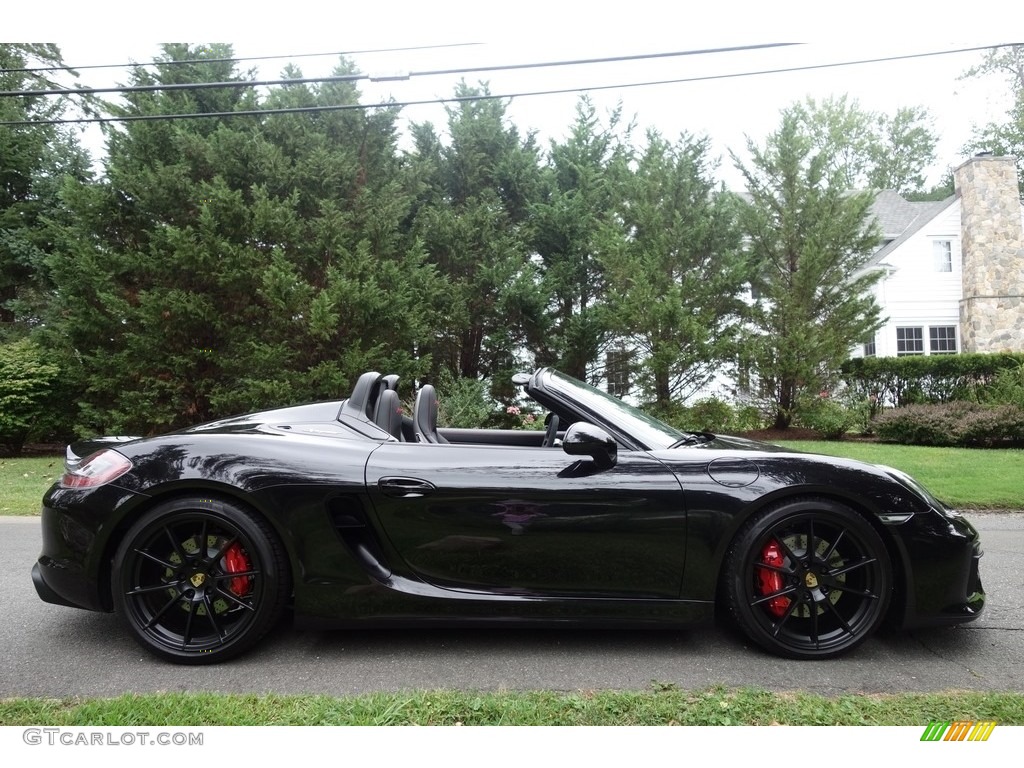 Black 2016 Porsche Boxster Spyder Exterior Photo #115555550