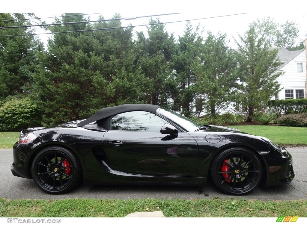 Black 2016 Porsche Boxster Spyder Exterior Photo #115555598