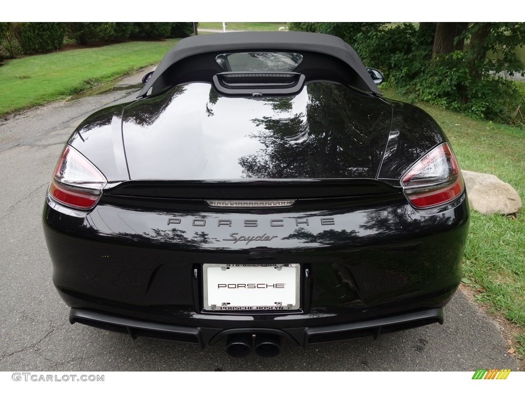Black 2016 Porsche Boxster Spyder Exterior Photo #115555649
