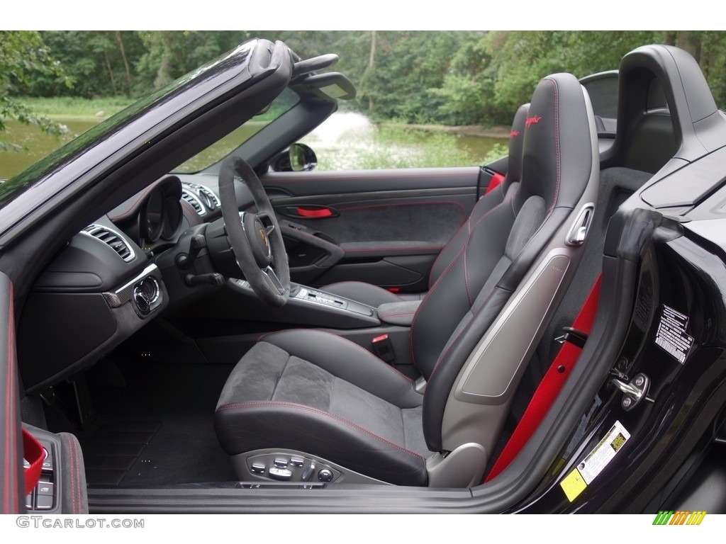 Black Interior 2016 Porsche Boxster Spyder Photo #115555703