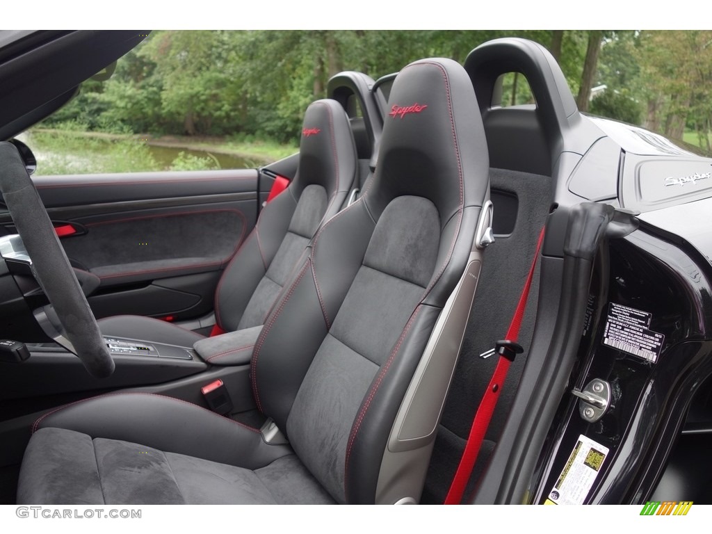 Black Interior 2016 Porsche Boxster Spyder Photo #115555727