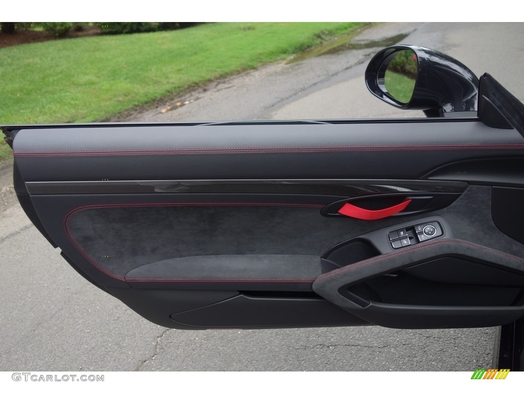 2016 Porsche Boxster Spyder Black Door Panel Photo #115555745