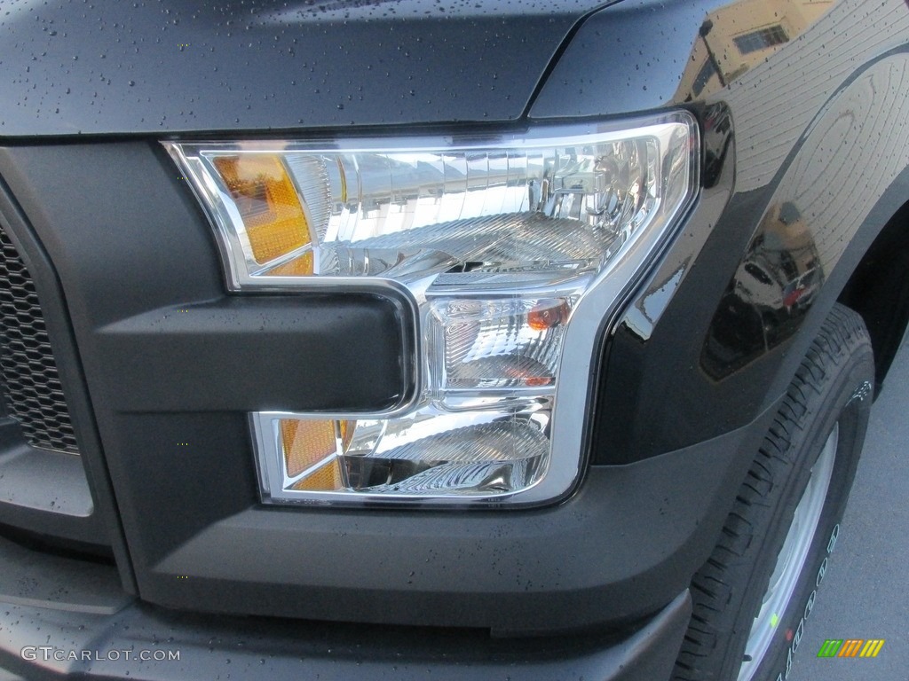 2016 F150 XL SuperCrew 4x4 - Shadow Black / Medium Earth Gray photo #9