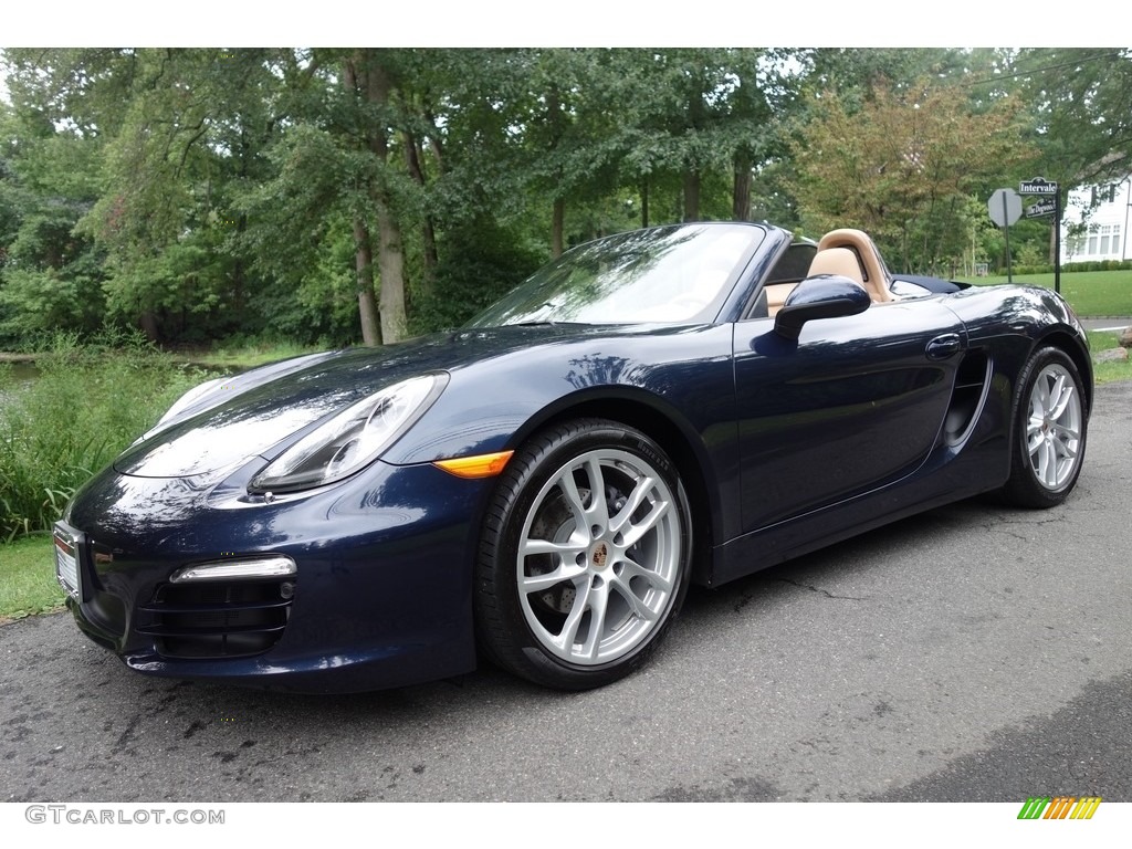 2014 Boxster  - Dark Blue Metallic / Luxor Beige photo #1