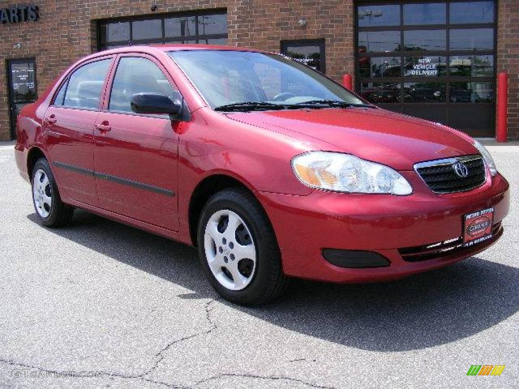 2006 Corolla CE - Impulse Red Pearl / Stone photo #1