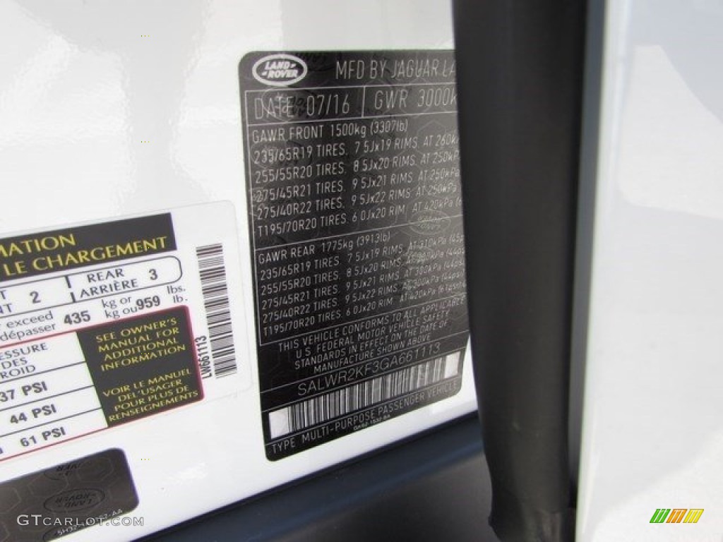 2016 Range Rover Sport HSE - Fuji White / Espresso/Almond photo #19
