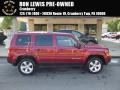 Deep Cherry Red Crystal Pearl 2014 Jeep Patriot Latitude 4x4