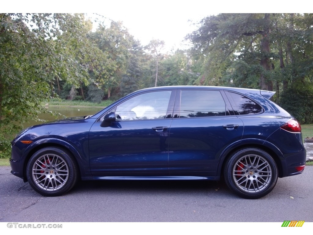 Dark Blue Metallic 2014 Porsche Cayenne GTS Exterior Photo #115563563