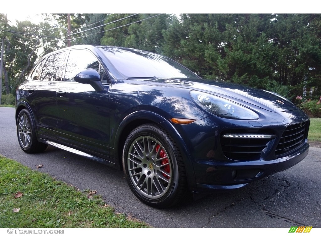 Dark Blue Metallic 2014 Porsche Cayenne GTS Exterior Photo #115563695