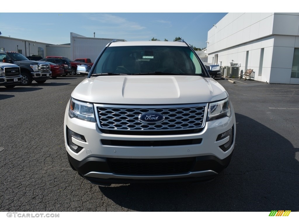 2017 Explorer Platinum 4WD - White Platinum / Medium Soft Ceramic photo #4