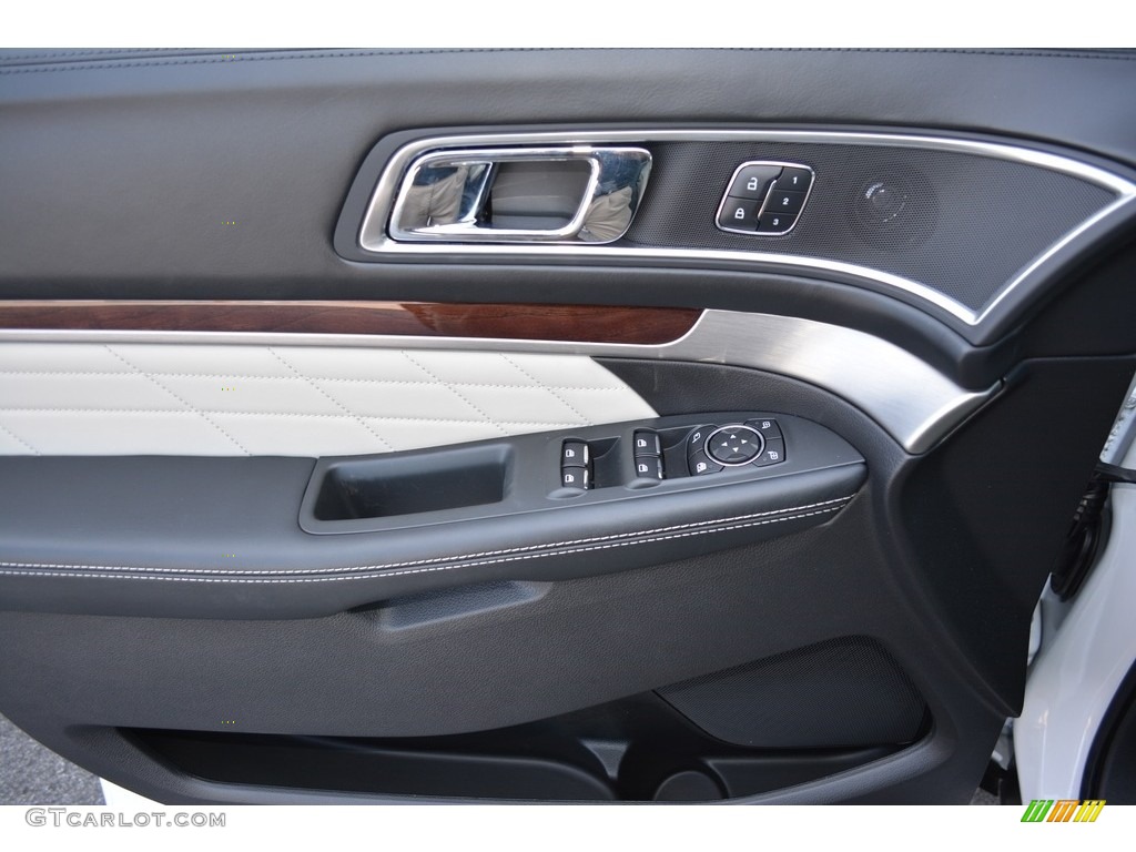 2017 Ford Explorer Platinum 4WD Medium Soft Ceramic Door Panel Photo #115565018