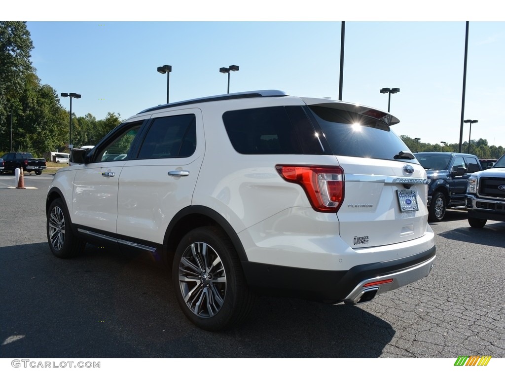 2017 Explorer Platinum 4WD - White Platinum / Medium Soft Ceramic photo #26