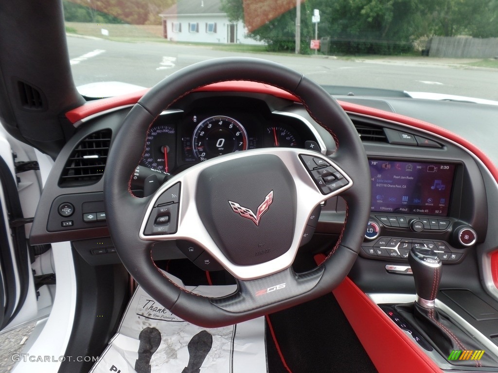 2016 Corvette Z06 Convertible - Arctic White / Adrenaline Red photo #23