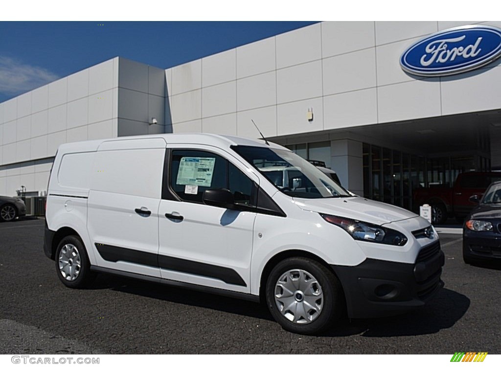 Frozen White Ford Transit Connect