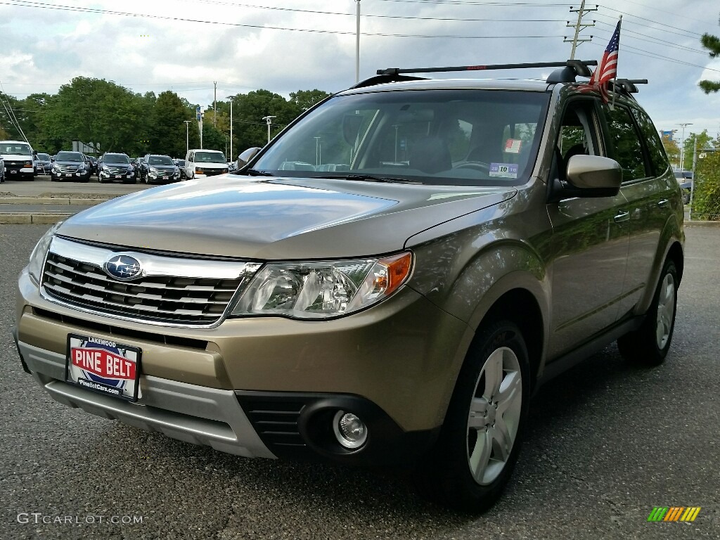 2009 Forester 2.5 X Limited - Topaz Gold Metallic / Black photo #3