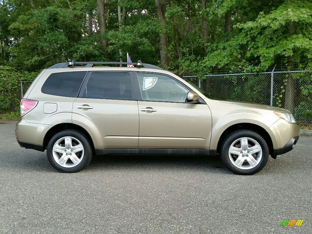 2009 Forester 2.5 X Limited - Topaz Gold Metallic / Black photo #4