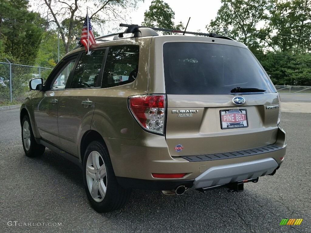 2009 Forester 2.5 X Limited - Topaz Gold Metallic / Black photo #7
