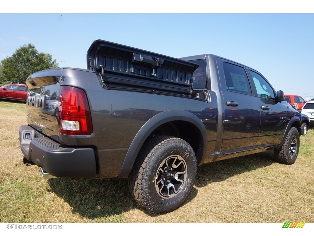 2017 1500 Rebel Crew Cab - Granite Crystal Metallic / Rebel Theme Red/Black photo #4