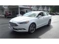 2017 Oxford White Ford Fusion Titanium AWD  photo #3