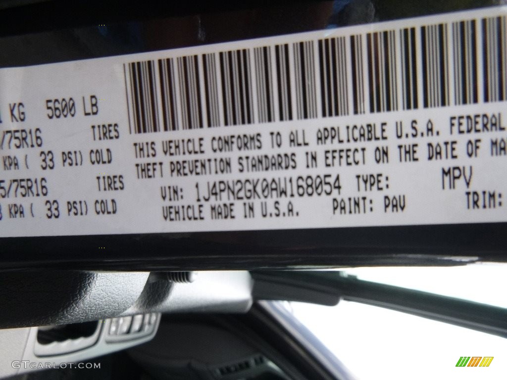 2010 Liberty Sport 4x4 - Dark Charcoal Pearl / Dark Slate Gray photo #14