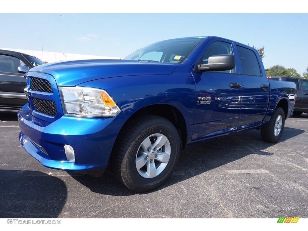 2017 1500 Express Crew Cab - Blue Streak Pearl / Black/Diesel Gray photo #1