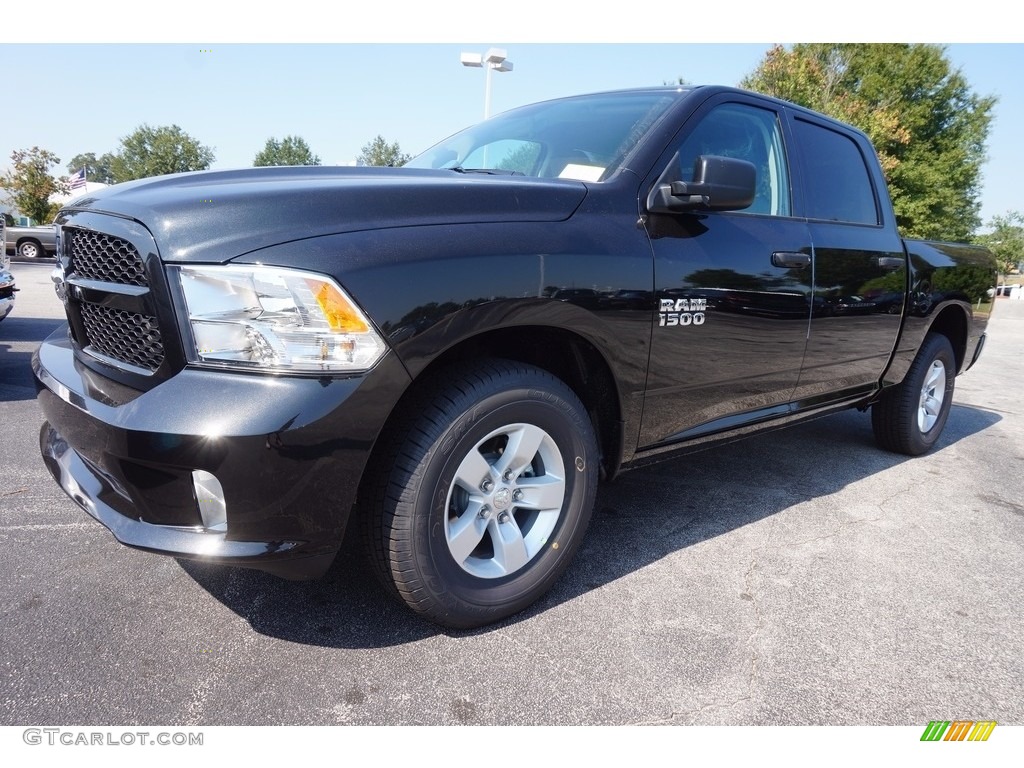 2017 1500 Express Crew Cab - Brilliant Black Crystal Pearl / Black/Diesel Gray photo #1