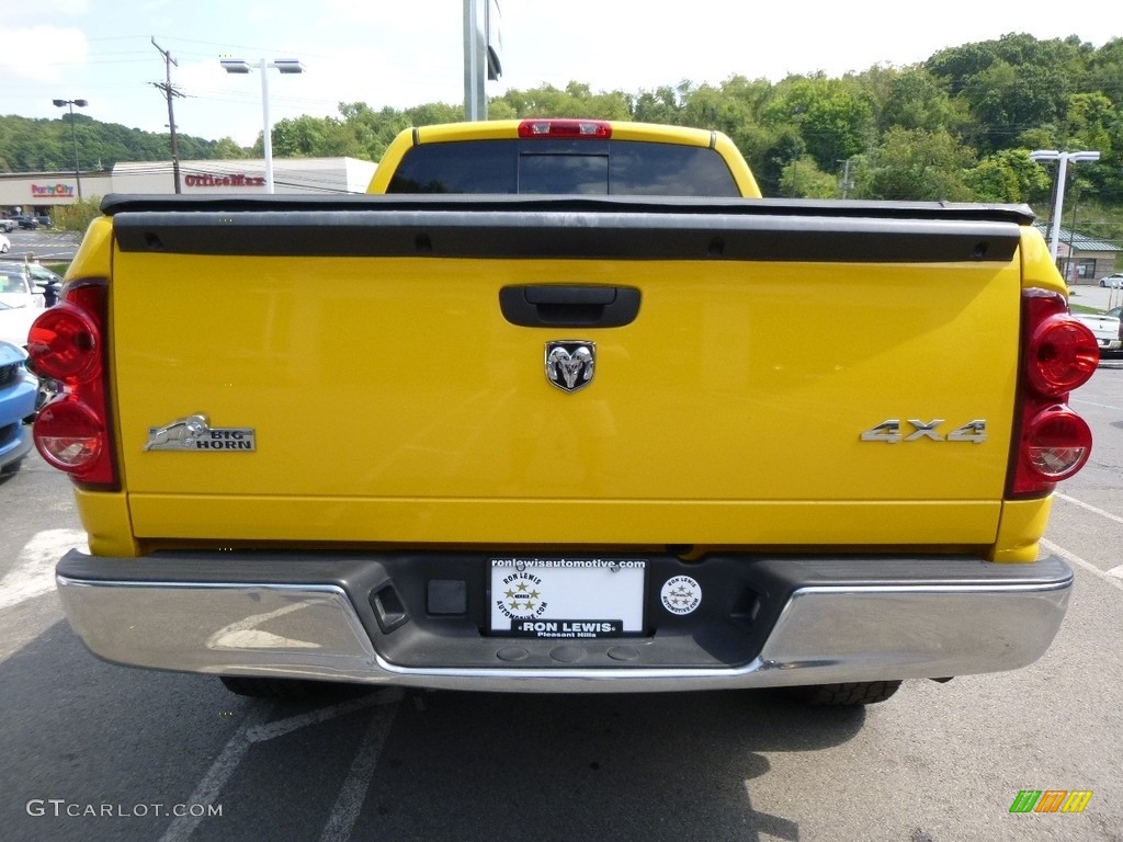 2008 Ram 1500 SLT Quad Cab 4x4 - Detonator Yellow / Medium Slate Gray photo #3