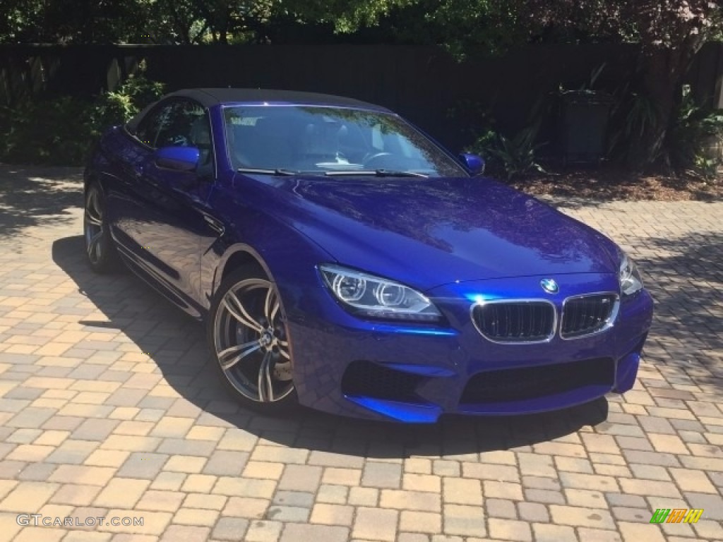2013 M6 Convertible - San Marino Blue Metallic / Silverstone II photo #3