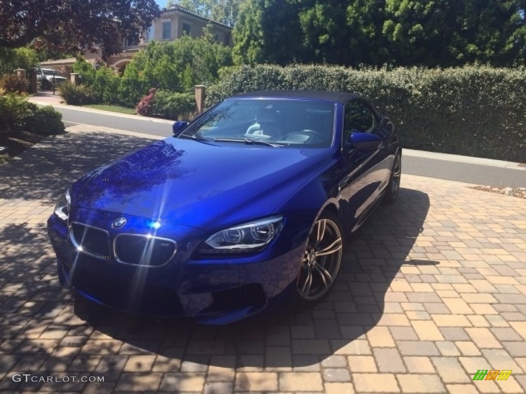 2013 M6 Convertible - San Marino Blue Metallic / Silverstone II photo #4