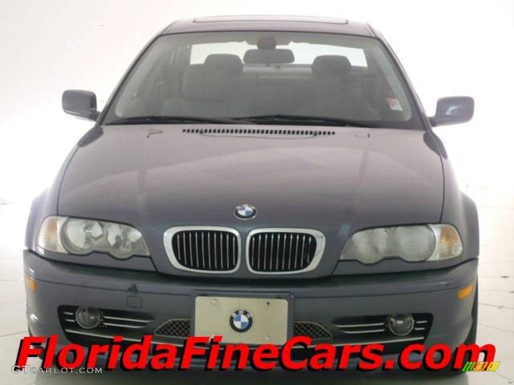 2002 3 Series 330i Coupe - Grey Green Metallic / Black photo #5