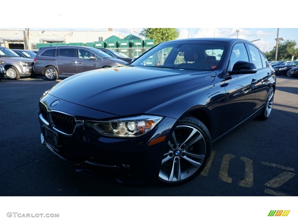 2013 3 Series 328i Sedan - Imperial Blue Metallic / Coral Red/Black photo #1