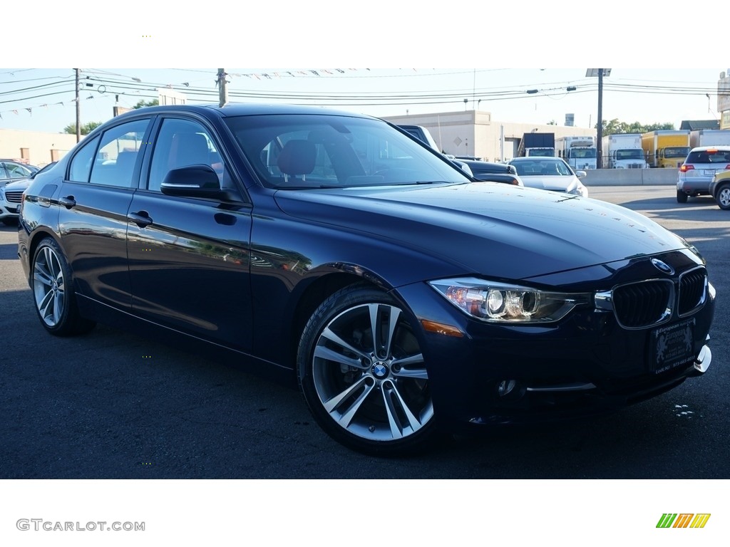 2013 3 Series 328i Sedan - Imperial Blue Metallic / Coral Red/Black photo #2