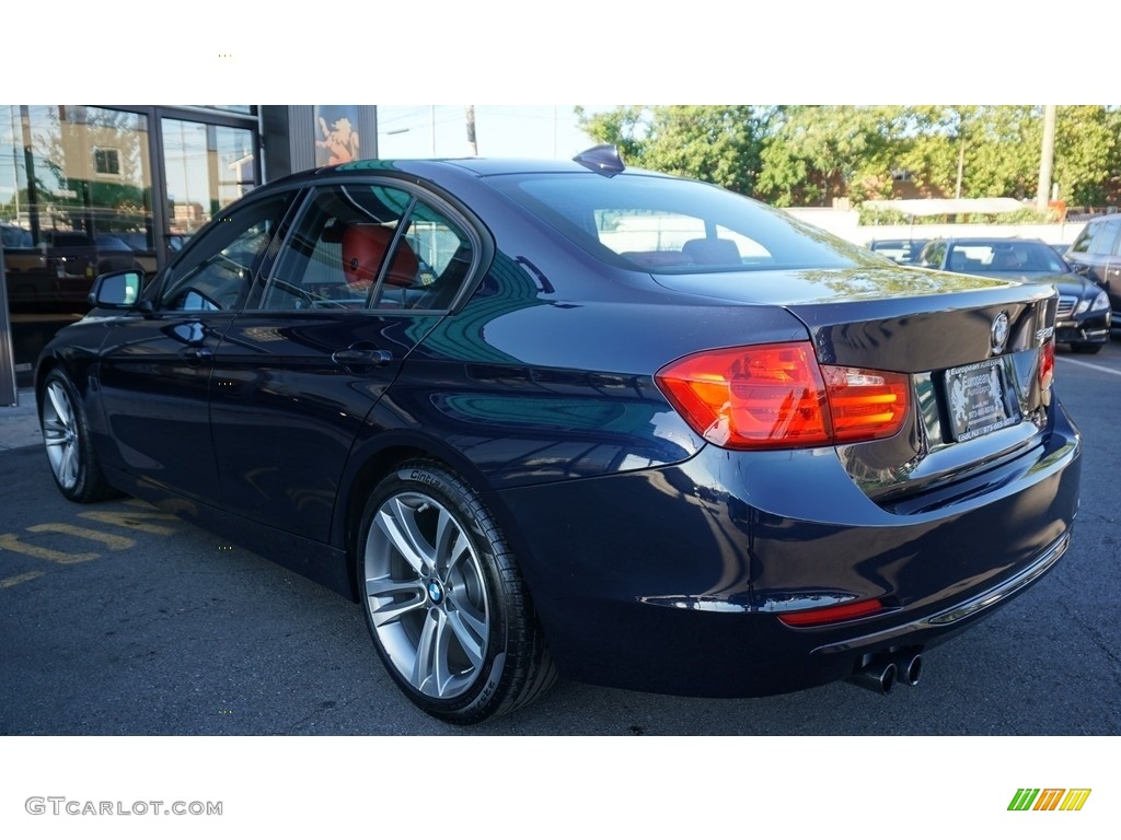 2013 3 Series 328i Sedan - Imperial Blue Metallic / Coral Red/Black photo #3
