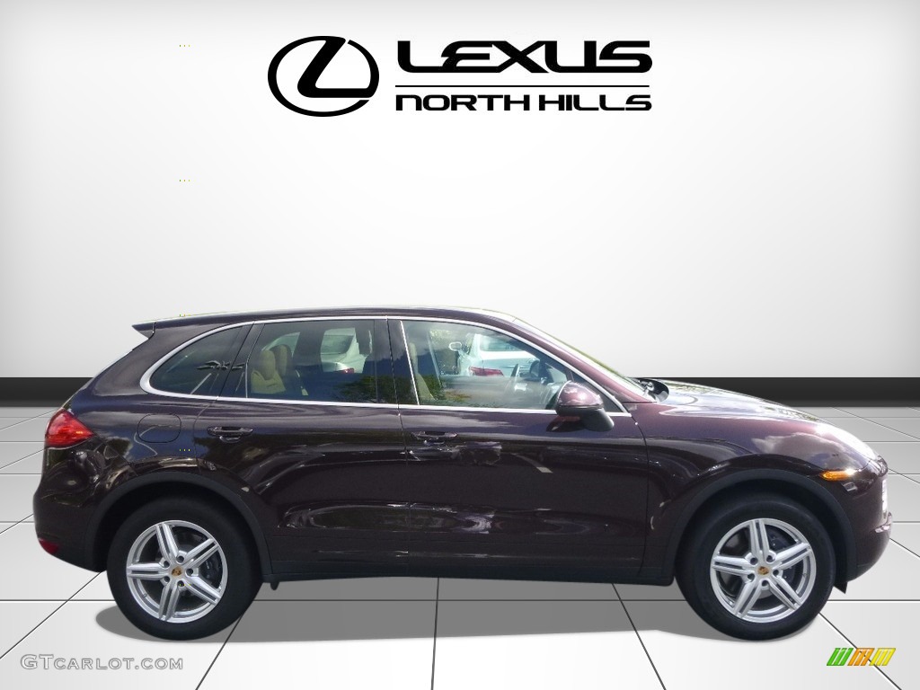2014 Cayenne Platinum Edition - Mahogany Metallic / Black/Luxor Beige photo #2