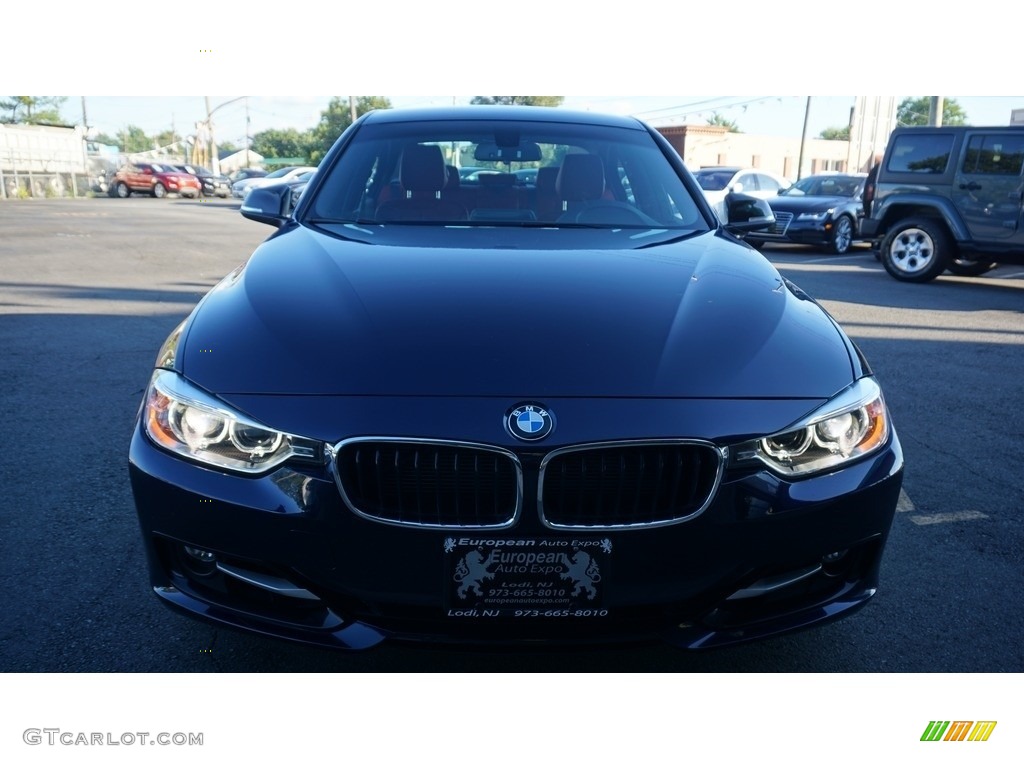 2013 3 Series 328i Sedan - Imperial Blue Metallic / Coral Red/Black photo #13