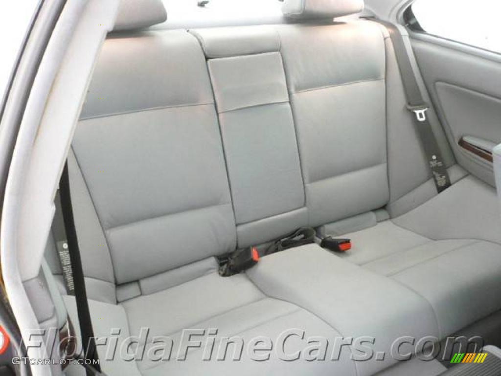 2002 3 Series 330i Coupe - Grey Green Metallic / Black photo #14